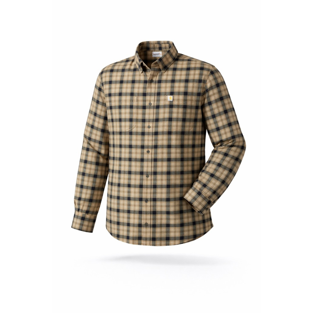 Carhartt Men’s Rugged Flex Hamilton Flannel Long-Sleeve Shirt Sz XL Workwear​